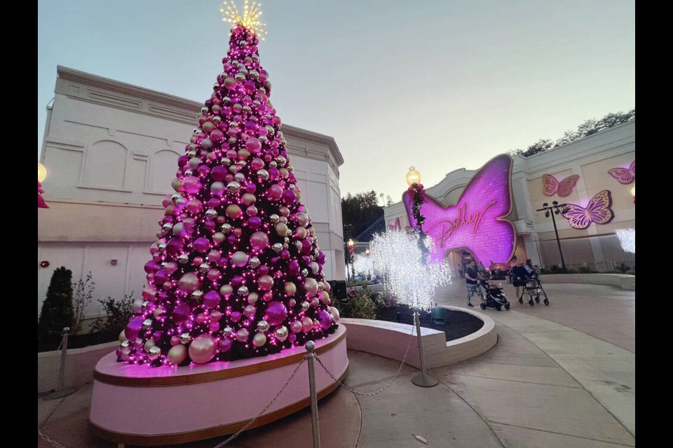 More than 6,000 Christmas lights and dozens of Christmas trees are on display at Dollywood during its Smoky Mountains Christmas from Nov. 1 to Jan. 5.  KIM PEMBERTON 