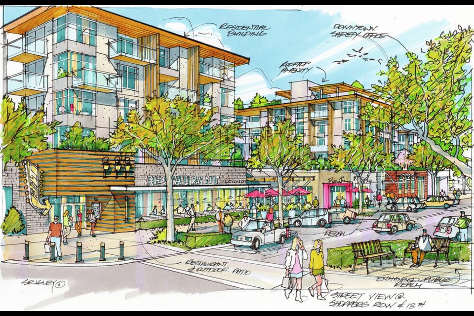 Artist’s rendering of the proposal for downtown Campbell River. VIA CITY OF CAMPBELL RIVER 