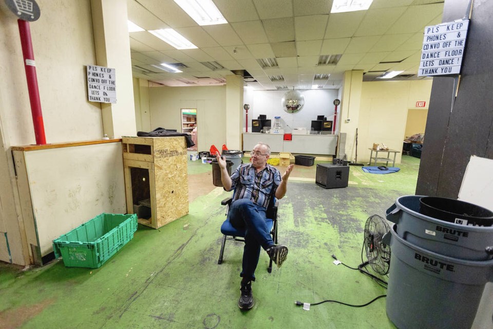 Matthew Payne inside the former Tomley’s Market at 716 Johnson St., which the Other Guise Theatre Company had hoped to turn into a performing arts venue. “I’m optimistic we’re going to see some kind of bare bones performing arts venue happening here  it’ll look like a grocery store that somebody’s doing a show in.” DARREN STONE, TIMES COLONIST 