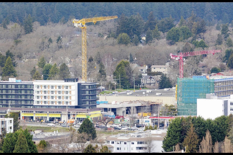 Housing construction continues at University Heights. At the Victoria Residential Builders Association’s annual Crystal Ball Housing Forecast, the audience heard that an aging workforce in construction and the need to attract newcomers, along with high supply costs, are among challenges facing builders. DARREN STONE, TIMES COLONIST 