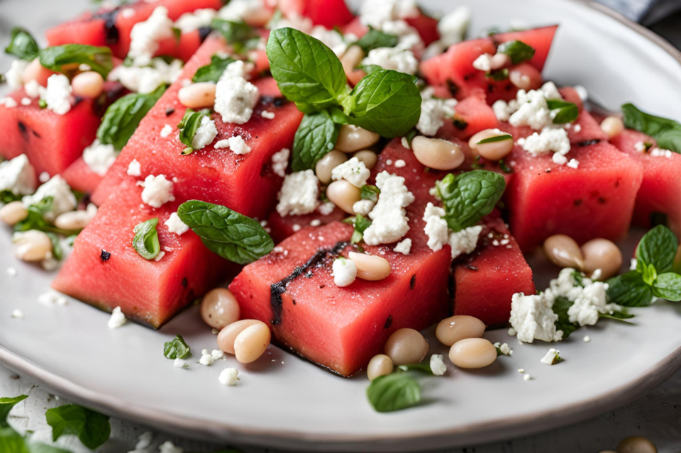 grilled-watermelon-salad