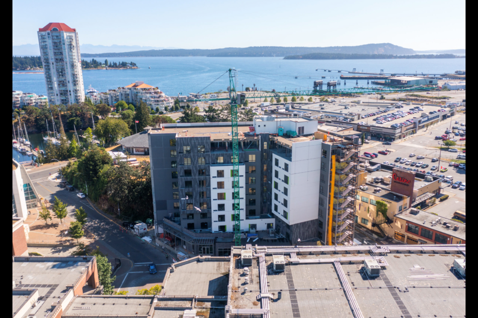 Under construction: : The Nexii wall system significantly lowered energy use in the hotel and reduced onsite construction waste to near-zero, company claims. | Nexii