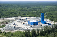 Lake Shore Gold’s Timmins project, located 18 kilometres west of the city, has 1.2 million ounces (uncut) of reserves with a grade of 10.4 grams per tonne.