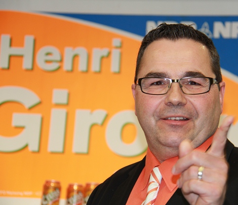 Hoping third time&#39;s the charm Henri Giroux officially accepted the nomination to represent the Nipissing New Democrats for the upcoming provincial election. - thirdtimecharm