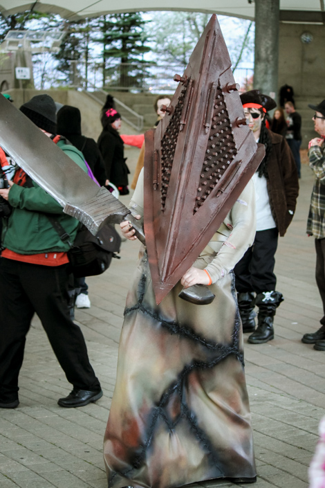 Silent Hill Pyramid Head and Faceless Nurse Costumes