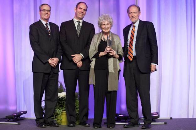 2013 Libris Awards - Terry Fallis, Mark LeFebvre, Alice Munro – 2013 Lifetime Achievement Award Recipient, and Douglas Gibson