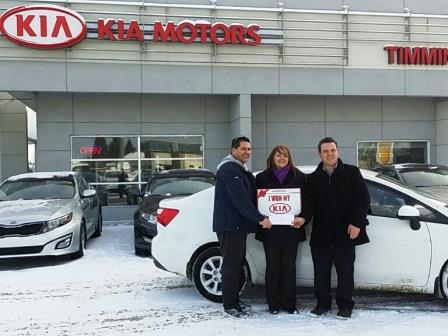 Timmins Couple Wins Their Car Purchase at Kia of Timmins