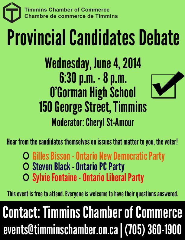 Provincial Candidate Debate